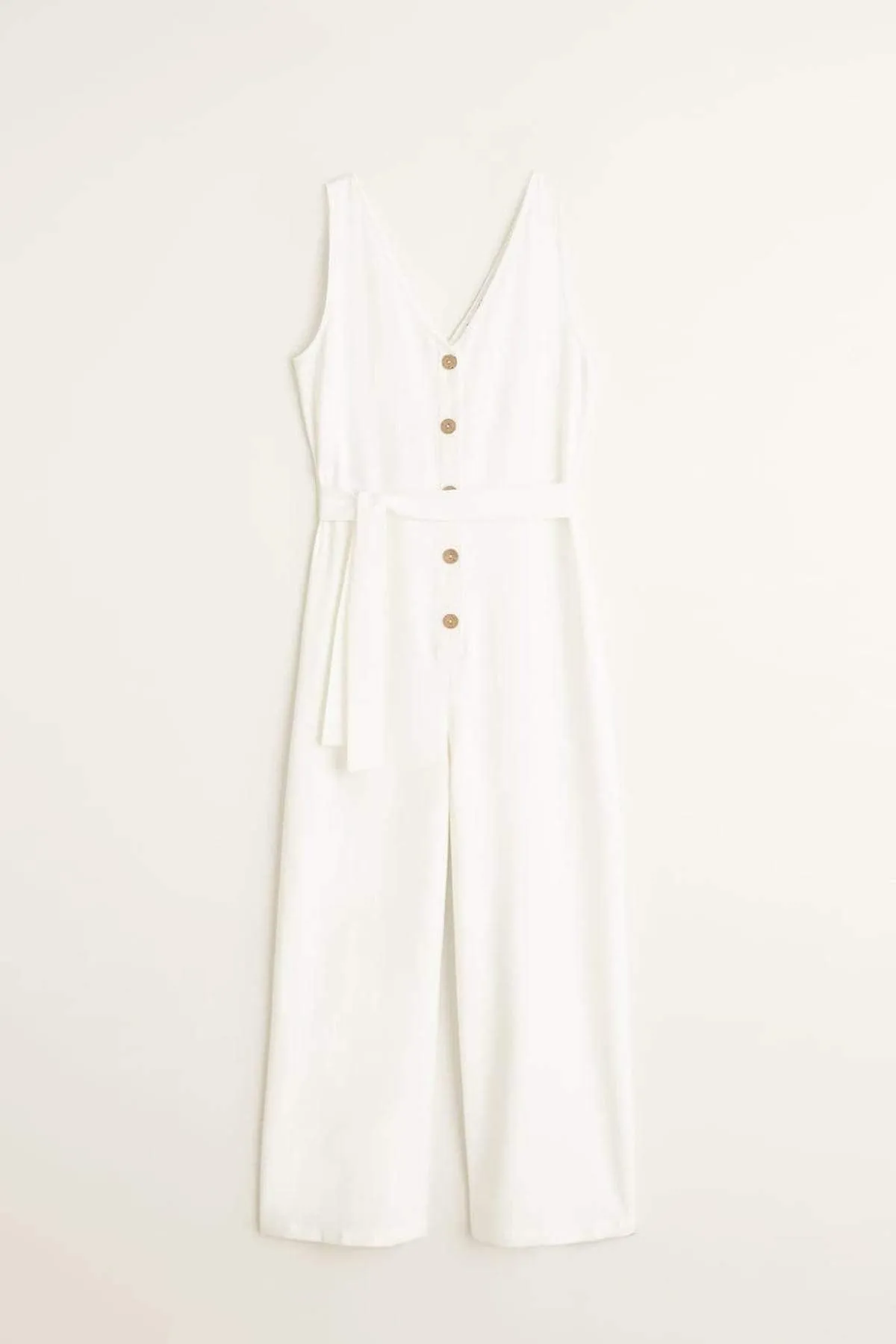 13708 Off White Long Jumpsuit