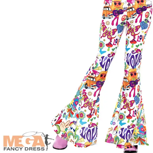 1970s Groovy Flared Trousers Ladies Costume Accessory