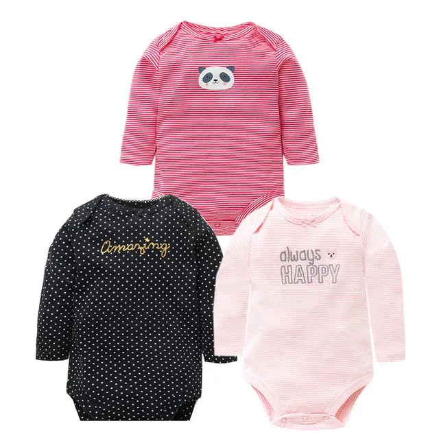 3pcs Baby Bodysuit 0-24M
