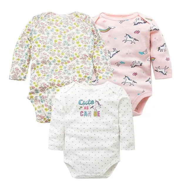 3pcs Baby Bodysuit 0-24M