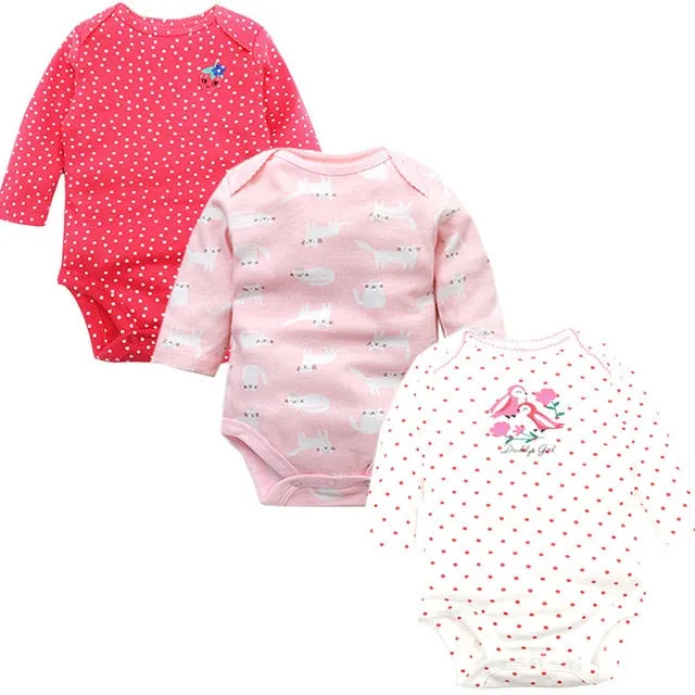 3pcs Baby Bodysuit 0-24M