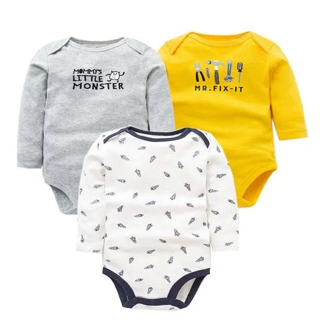 3pcs Baby Bodysuit 0-24M