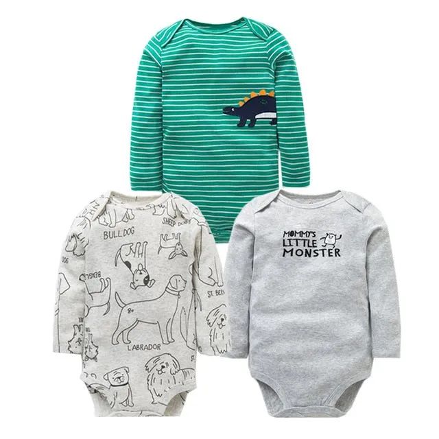 3pcs Baby Bodysuit 0-24M