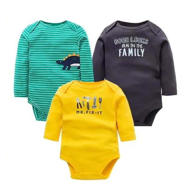 3pcs Baby Bodysuit 0-24M