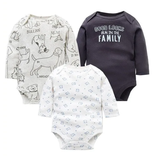 3pcs Baby Bodysuit 0-24M