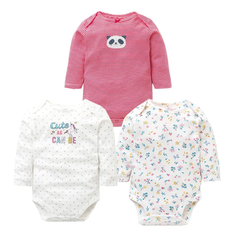 3pcs Baby Bodysuit 0-24M