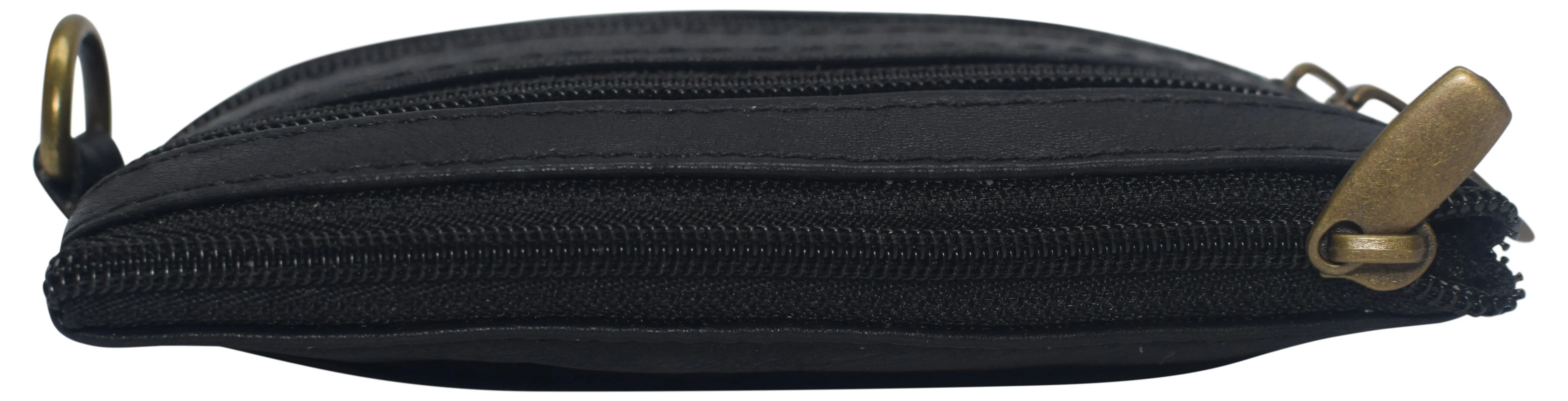 8102 cF Women's Genuine Leather Coin Purse Mini Pouch Change Wallet with Key Ring