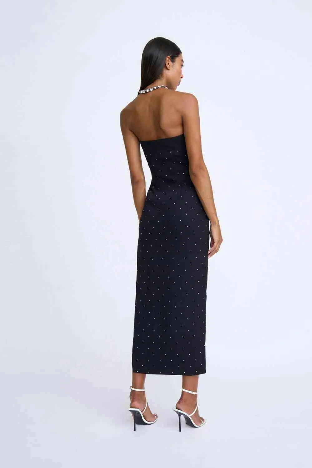 Afterglow Diamond Spot Midi Dress