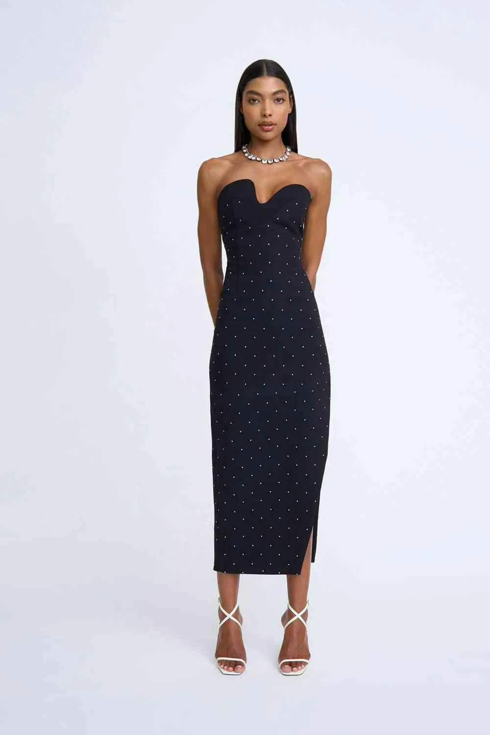 Afterglow Diamond Spot Midi Dress