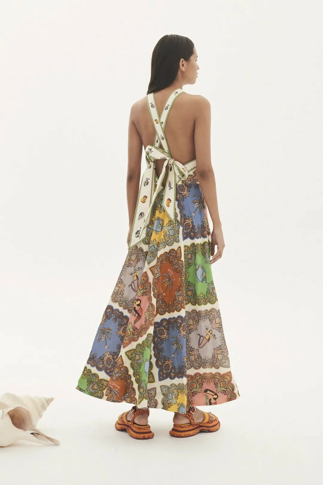 Alemais Trippy Troppo Halter Dress