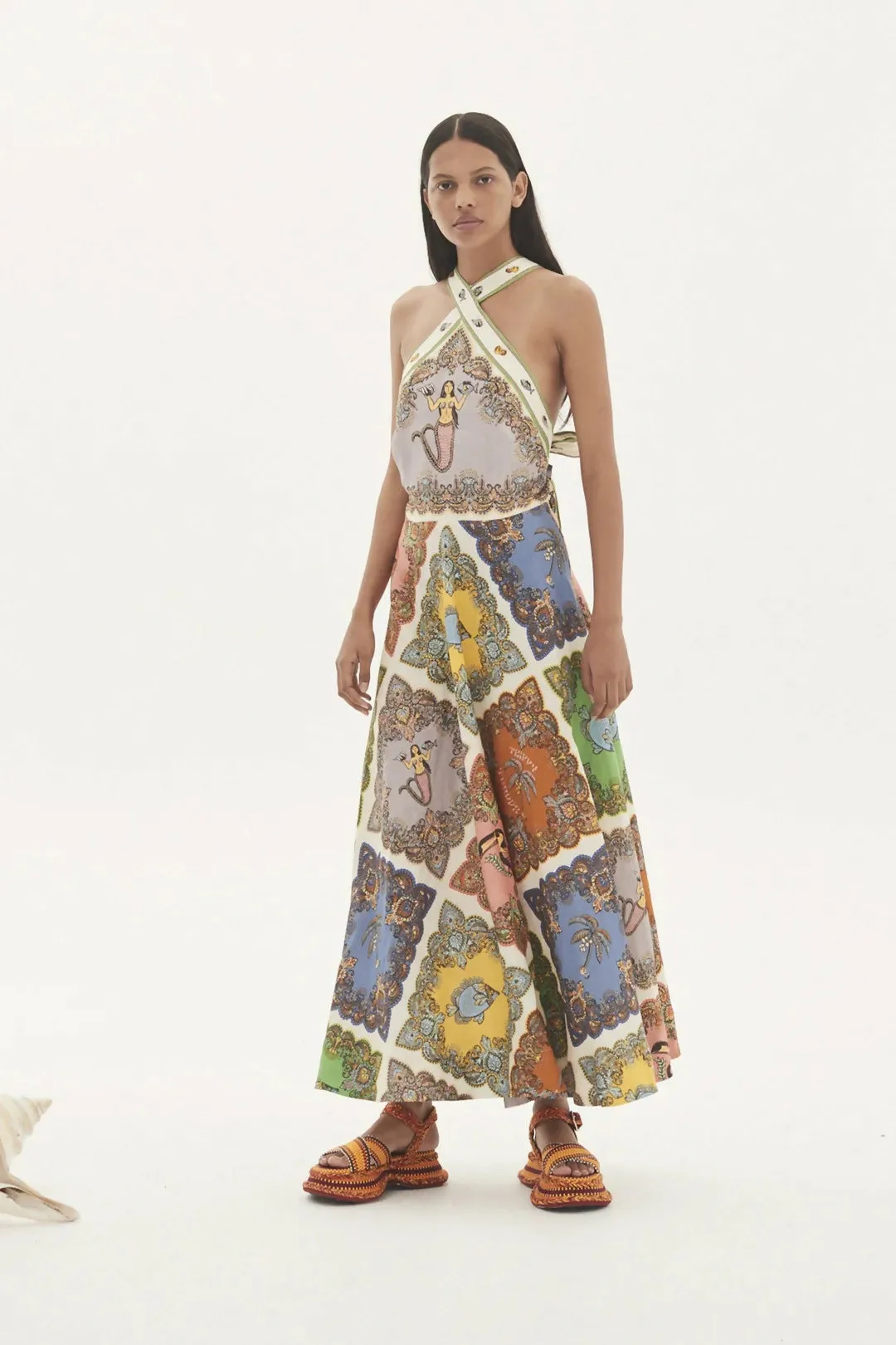 Alemais Trippy Troppo Halter Dress