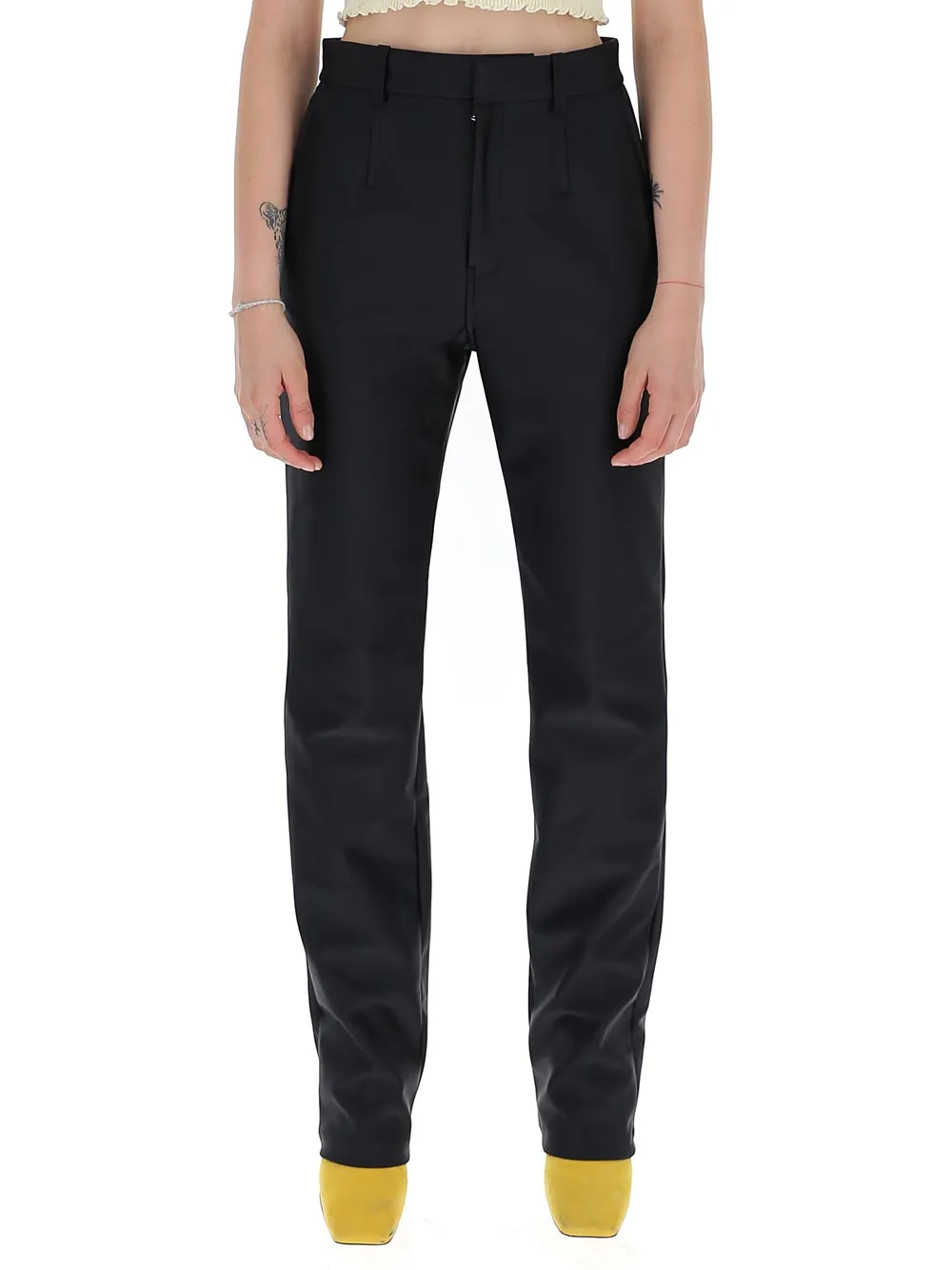 Alexander Wang High Waist Straight Leg Trousers