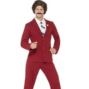 Anchorman Ron Burgundy Costume Adult
