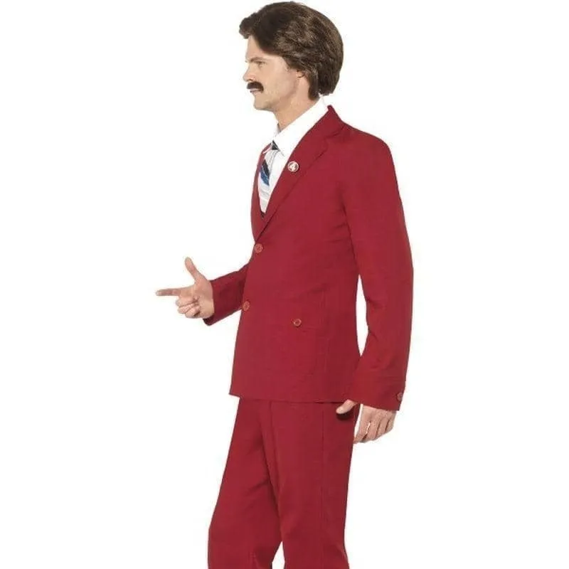 Anchorman Ron Burgundy Costume Adult