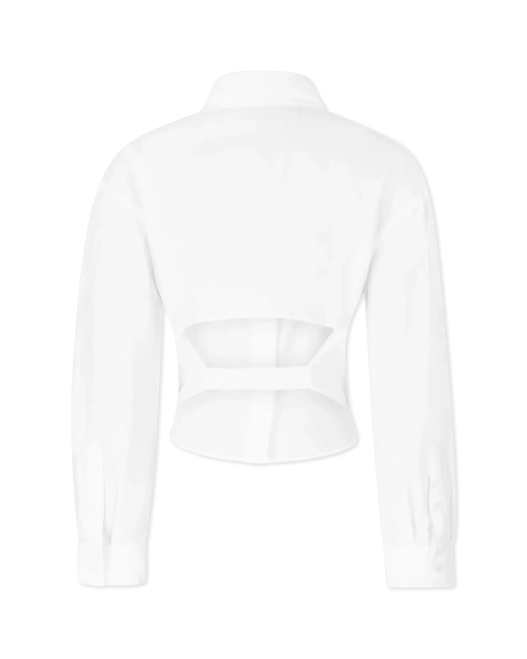 Aqua Back Cut-Out Blouse
