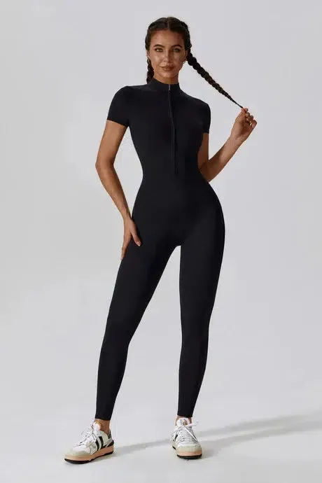 Aquilina – High-neck zip – All-in-one activewear