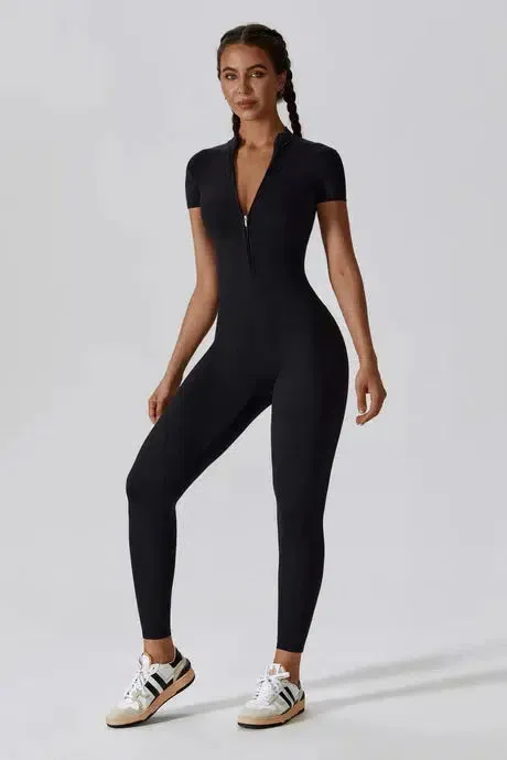Aquilina – High-neck zip – All-in-one activewear