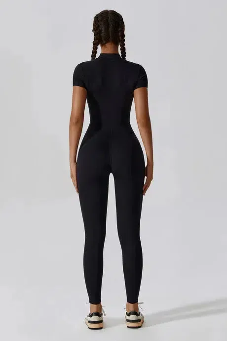 Aquilina – High-neck zip – All-in-one activewear