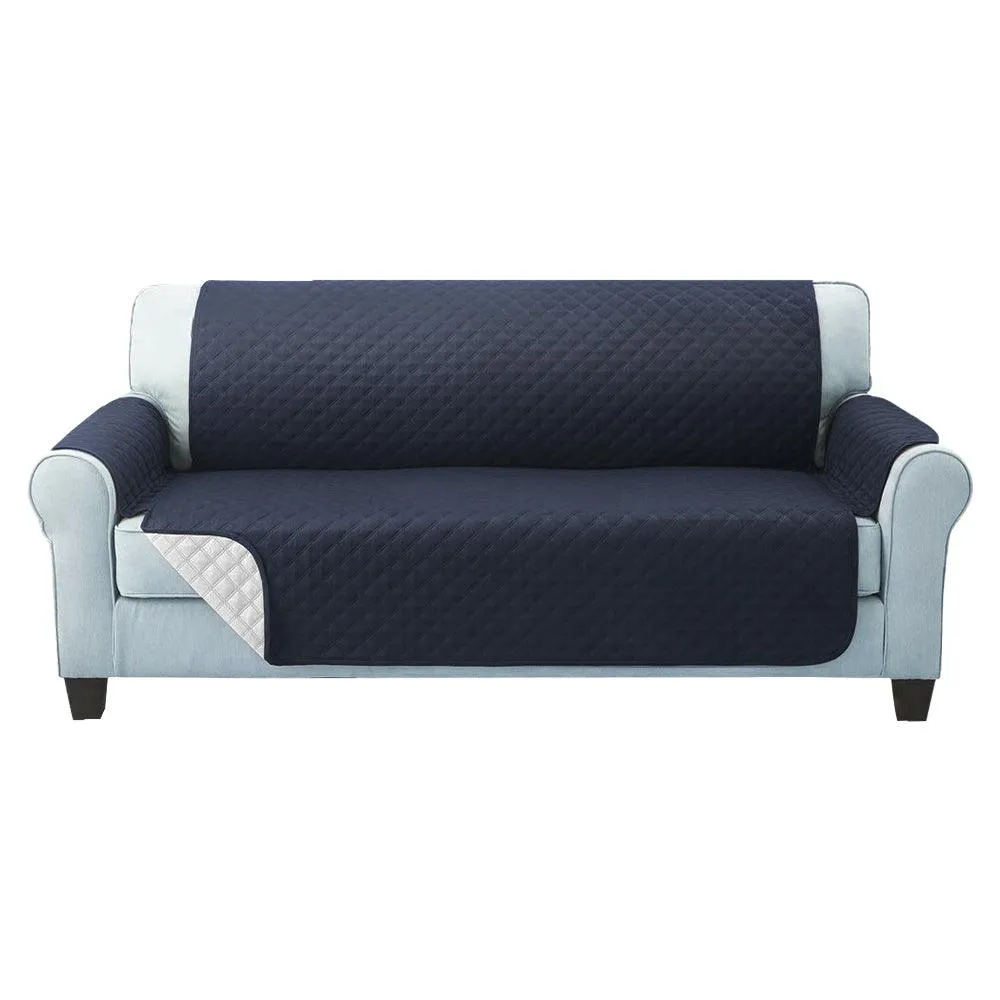 Artiss Sofa Cover Quilted Couch Covers Protector Slipcovers 3 Seater Dark Grey