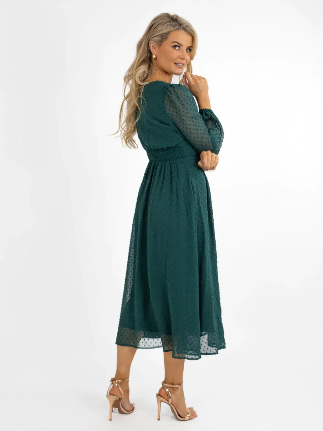 AUDREY MIDI DRESS (GREEN)