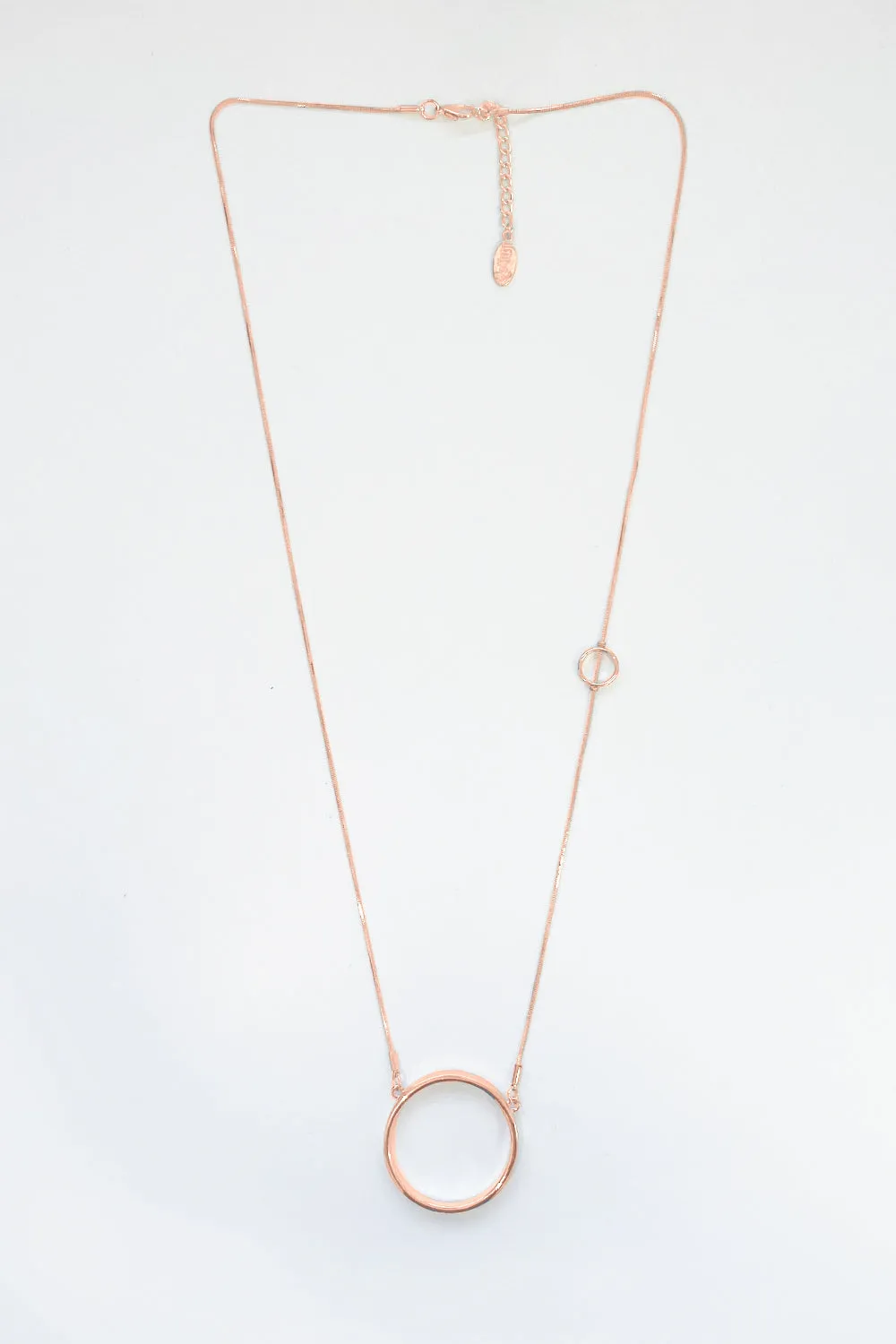 Aura Circle Necklace - Rose Gold