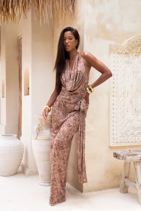 Aurora Mesh Dress Animal Print