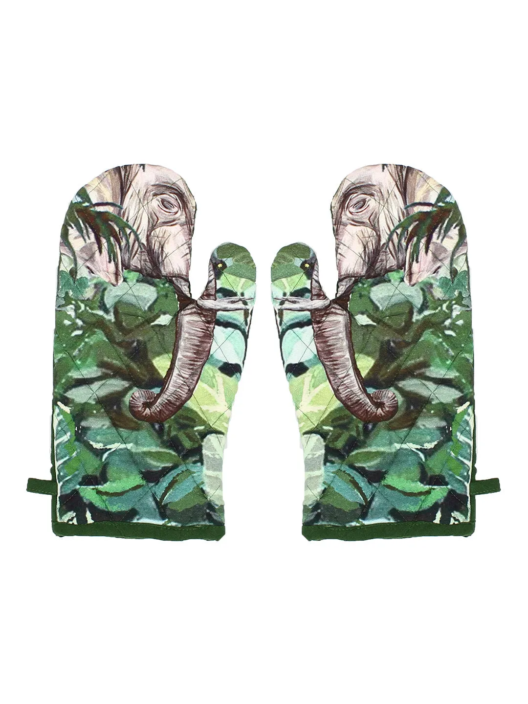 Bandipur - Set Of 2 Gloves (Green)