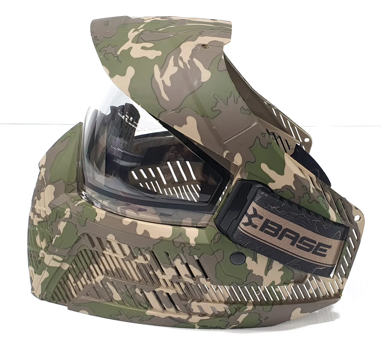 BASE GS-O Green Camo Paintball Mask