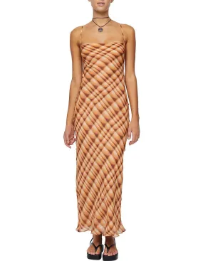 Bec & Bridge Soleil Slip Maxi Dress - Golden Hour Check