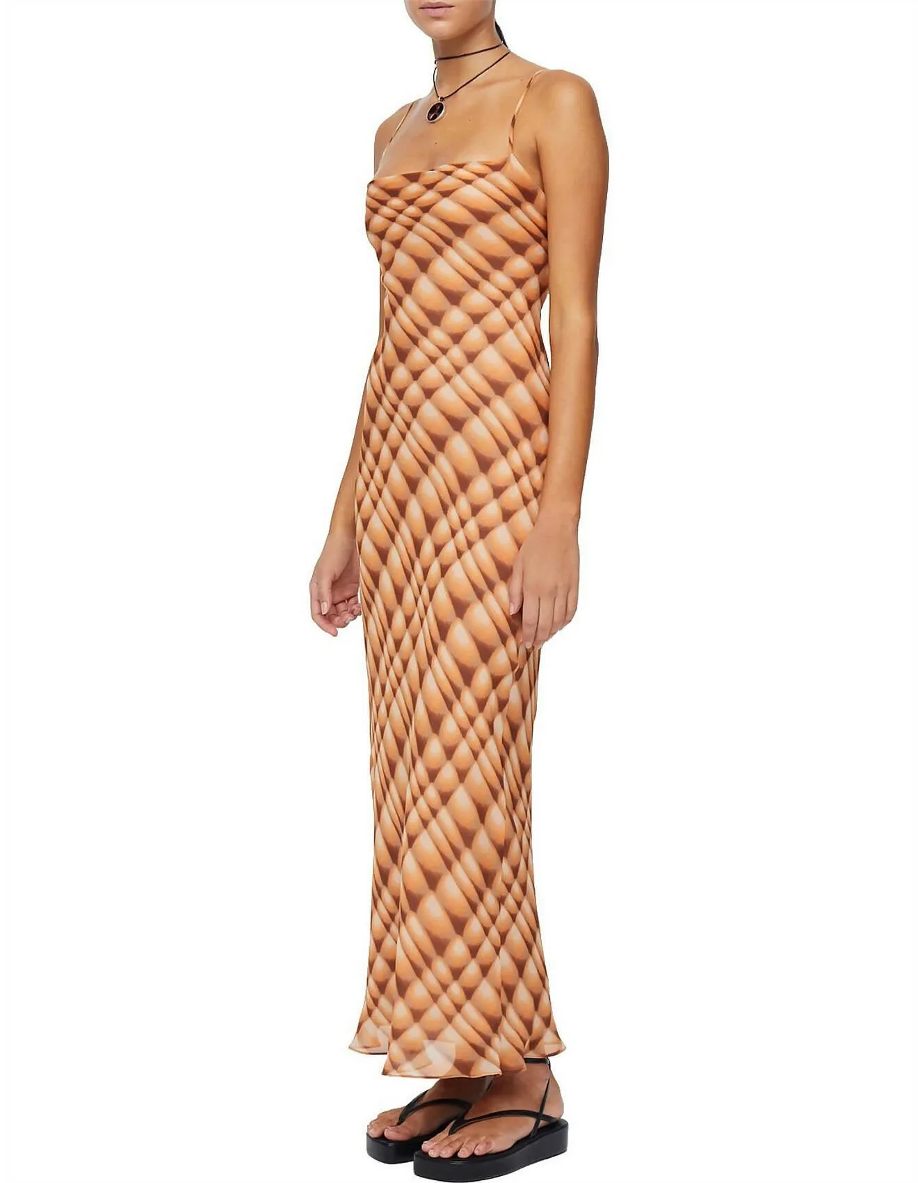 Bec & Bridge Soleil Slip Maxi Dress - Golden Hour Check