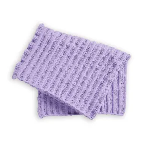 Bernat Triple Slip Stitch Ruffle Ribbed Knit Blanket