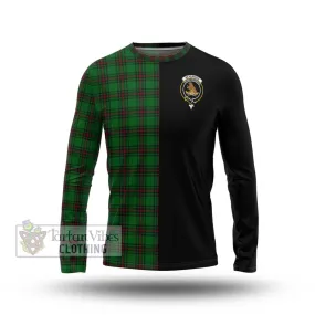 Beveridge Tartan Long Sleeve T-Shirt with Family Crest and Half Of Me Style