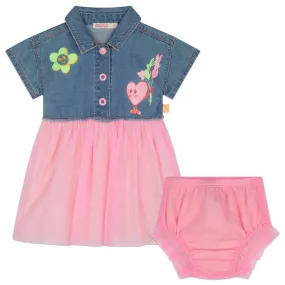 Billieblush Baby Girls Denim Tulle Dress