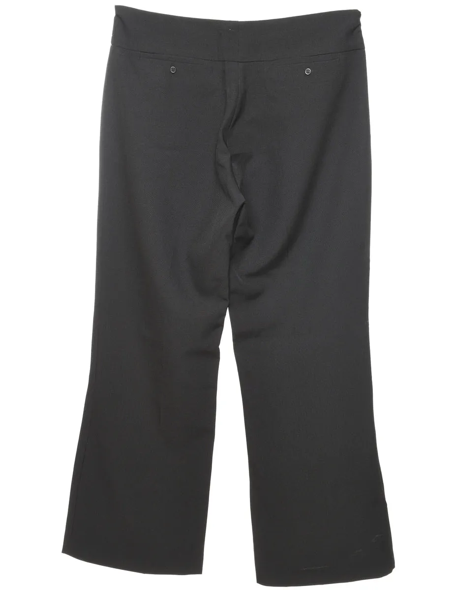 Black Flared Trousers - W35 L31