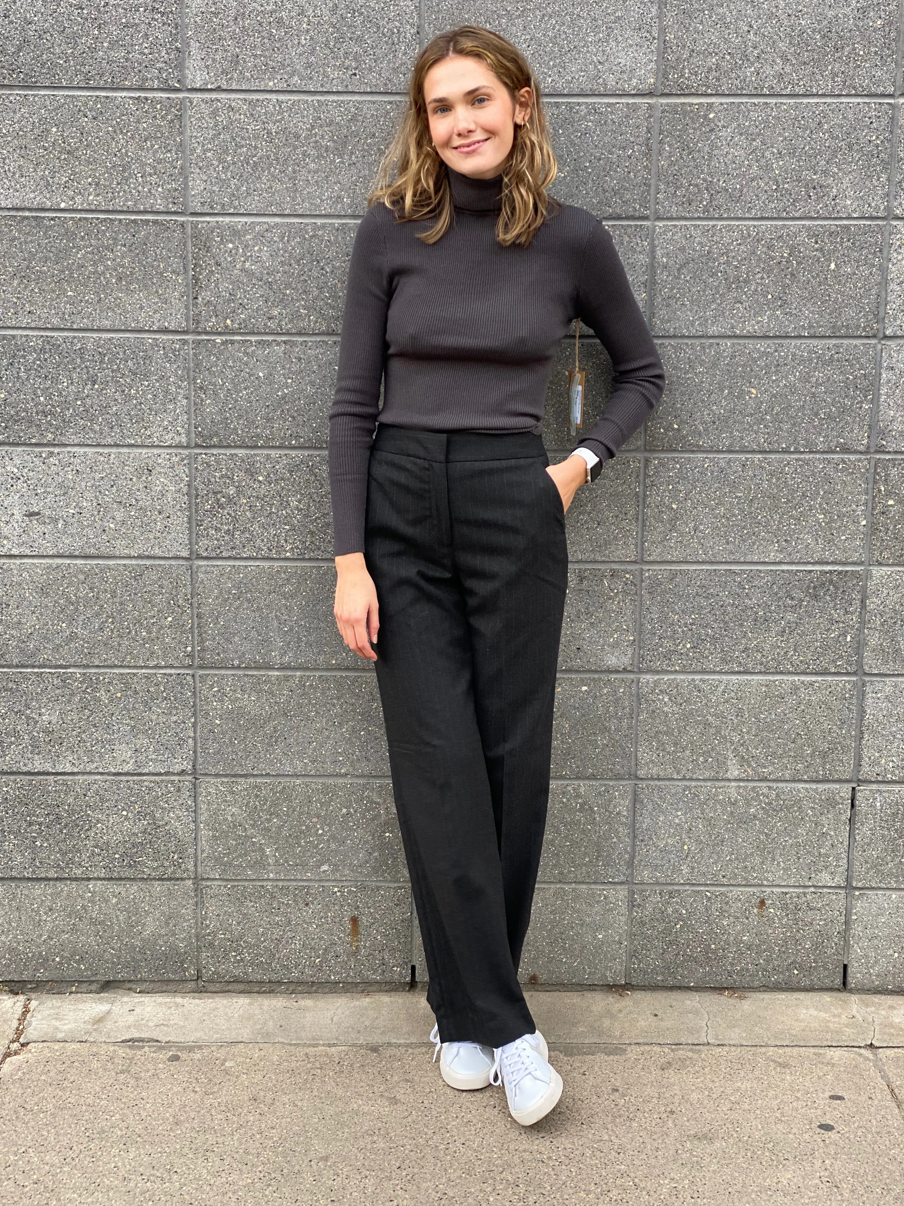 BLAKE FLANNEL FLAT FRONT TROUSER