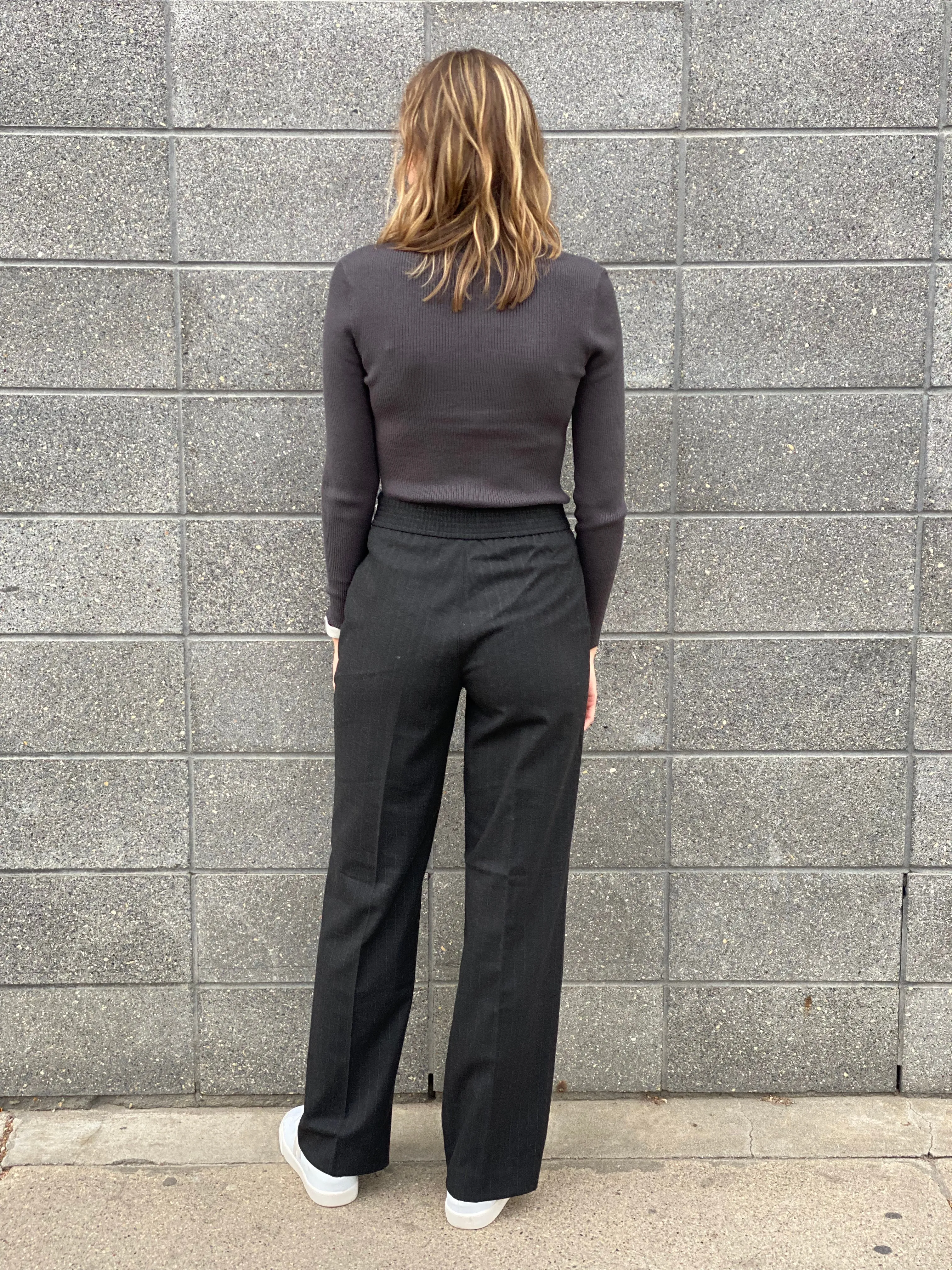 BLAKE FLANNEL FLAT FRONT TROUSER