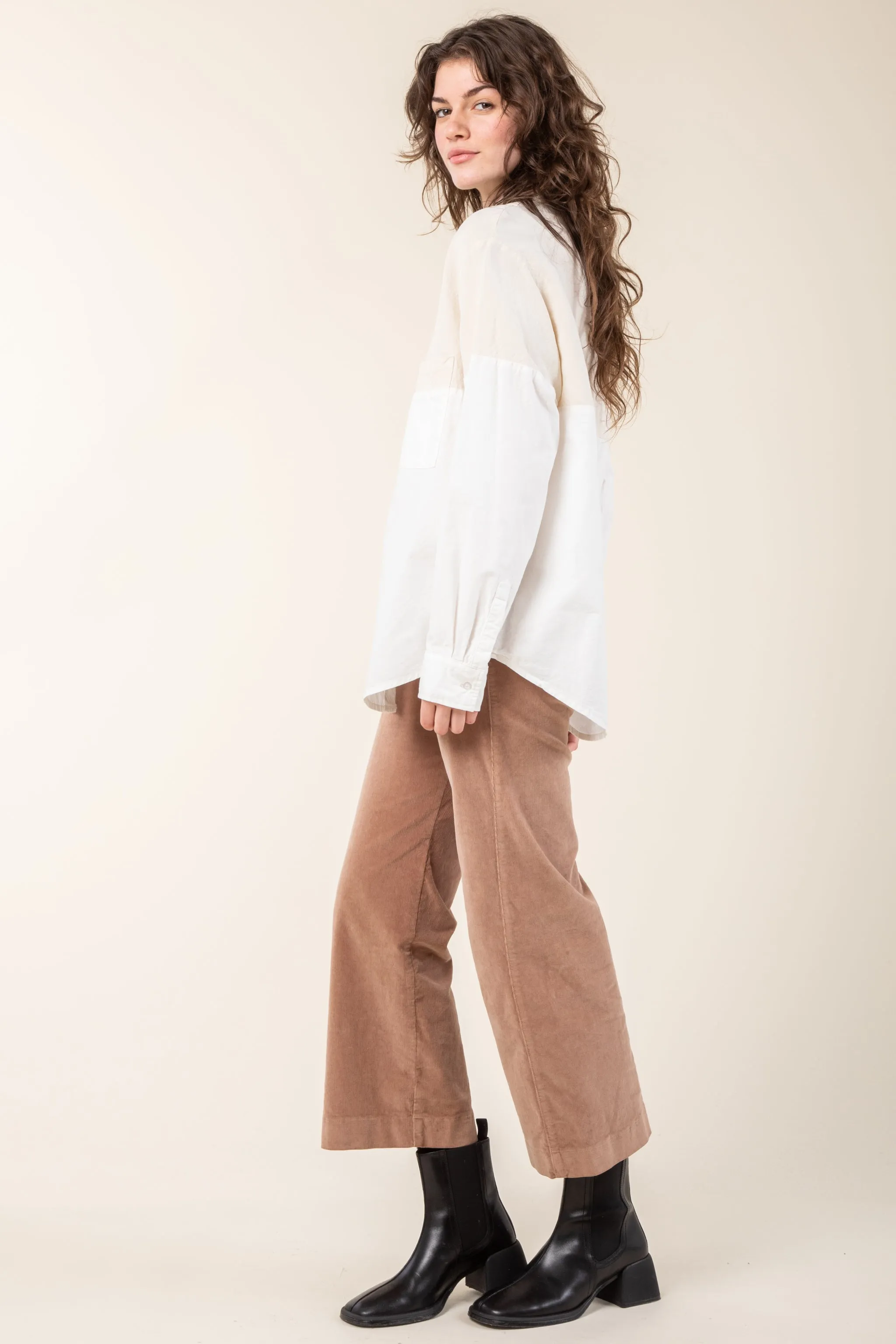 Bonding Shirt in Natural/White