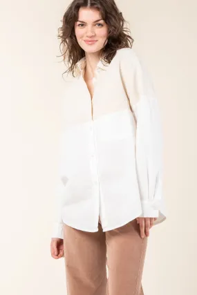 Bonding Shirt in Natural/White