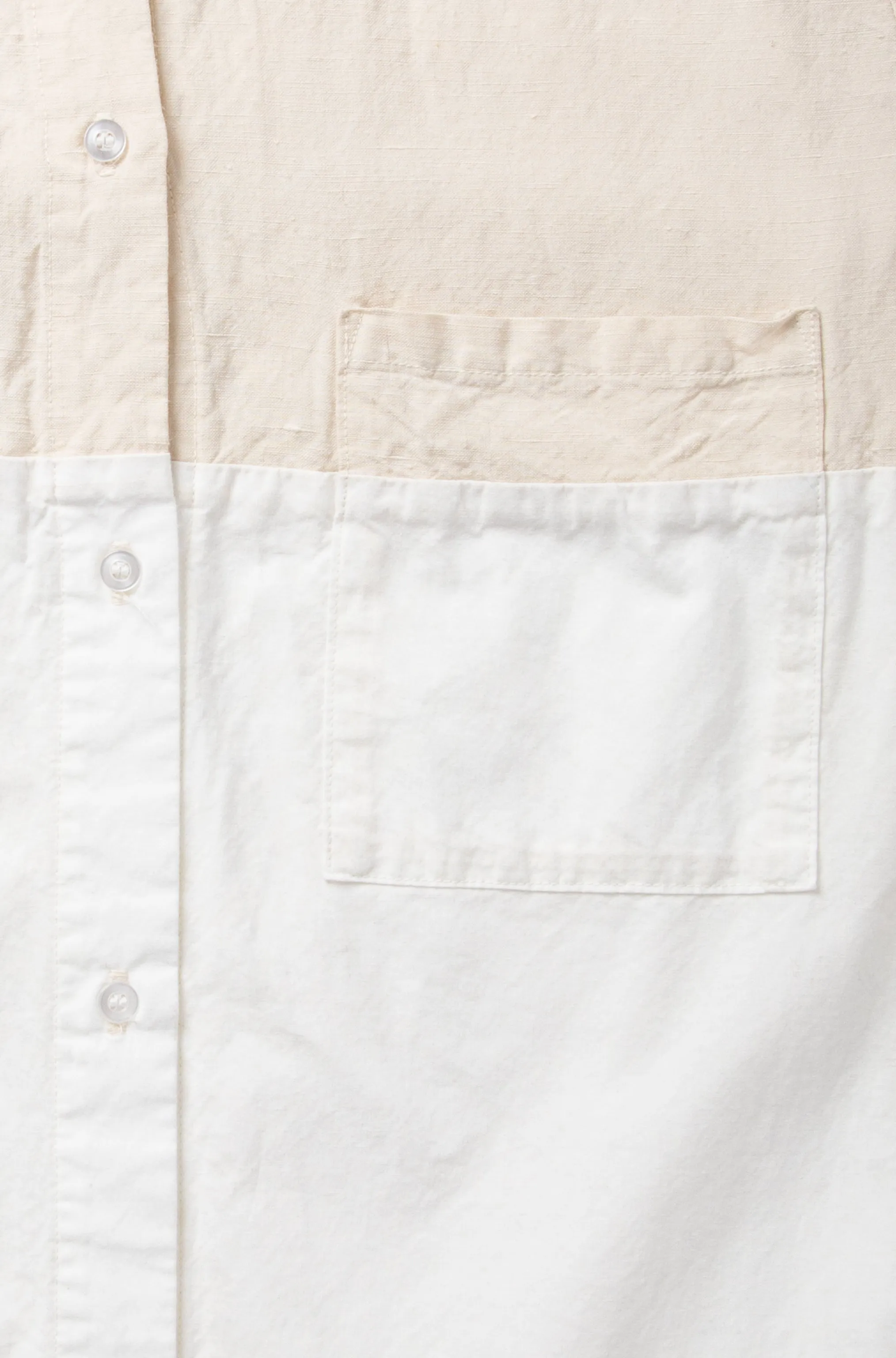 Bonding Shirt in Natural/White