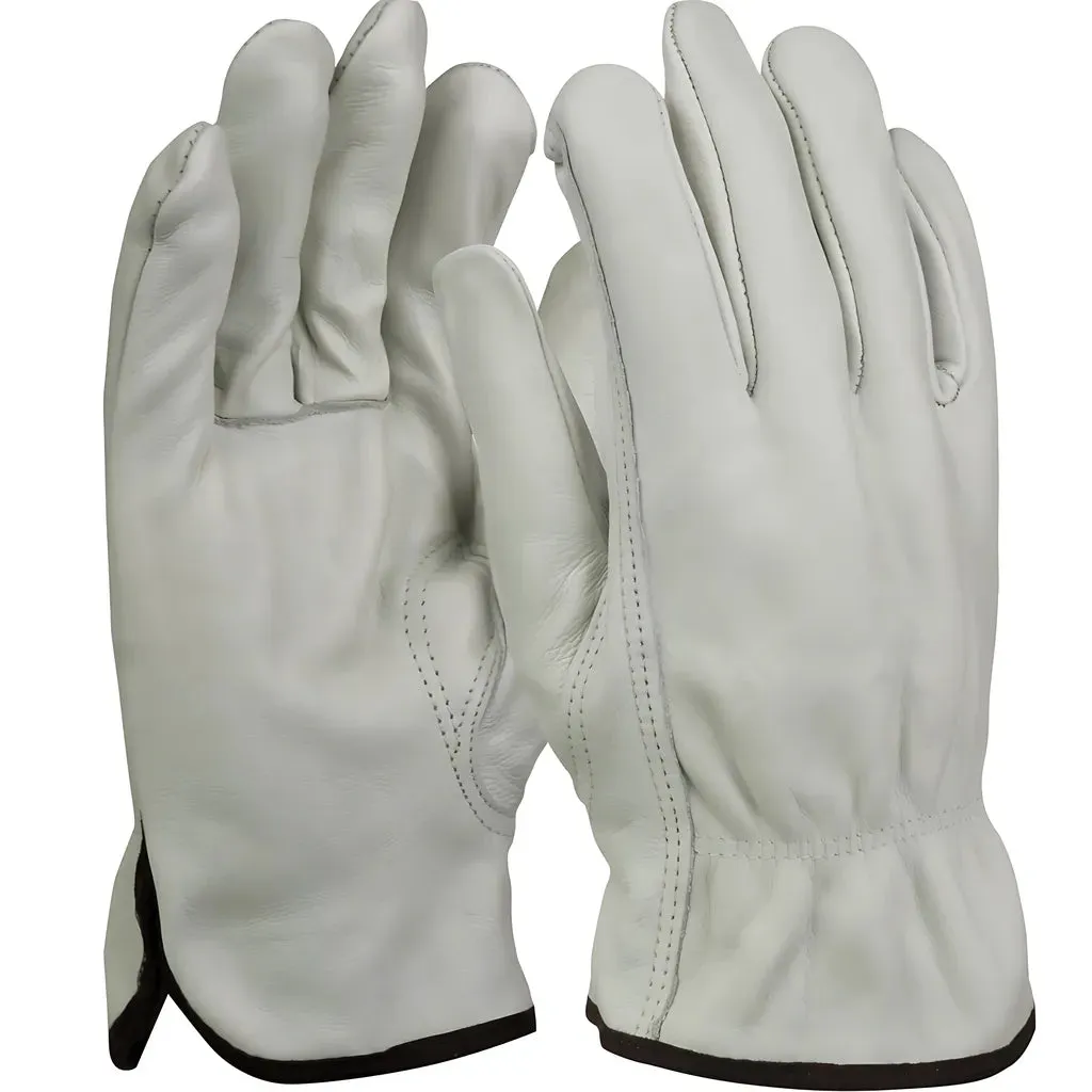 Boss 1JL6133J Regular Grade Top Grain Cowhide Leather Drivers Glove with Thermal Waffle Knit Lining - Keystone Thumb