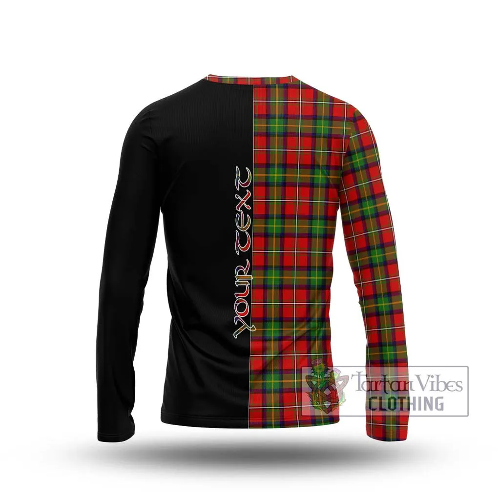 Boyd Tartan Long Sleeve T-Shirt with Family Crest and Half Of Me Style