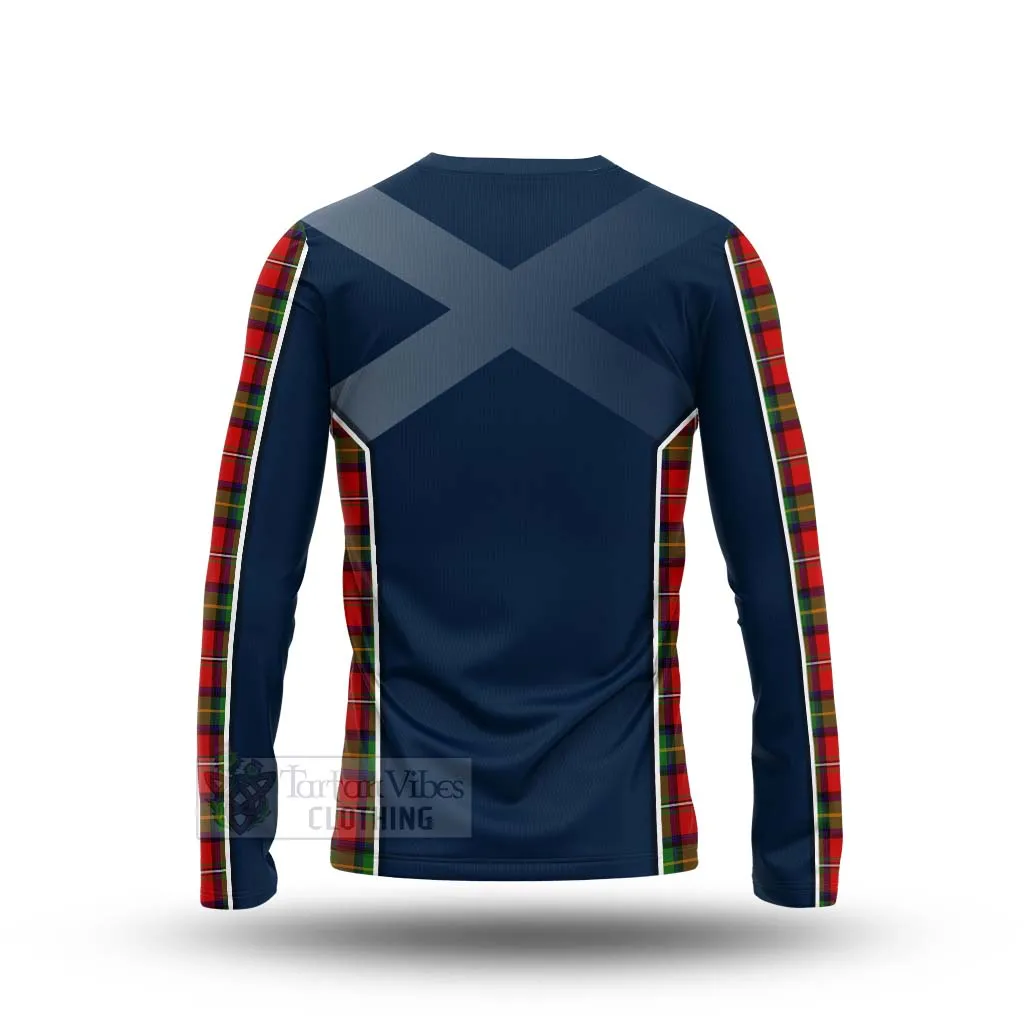 Boyd Tartan Long Sleeve T-Shirt with Family Crest and Scottish Thistle Vibes Sport Style