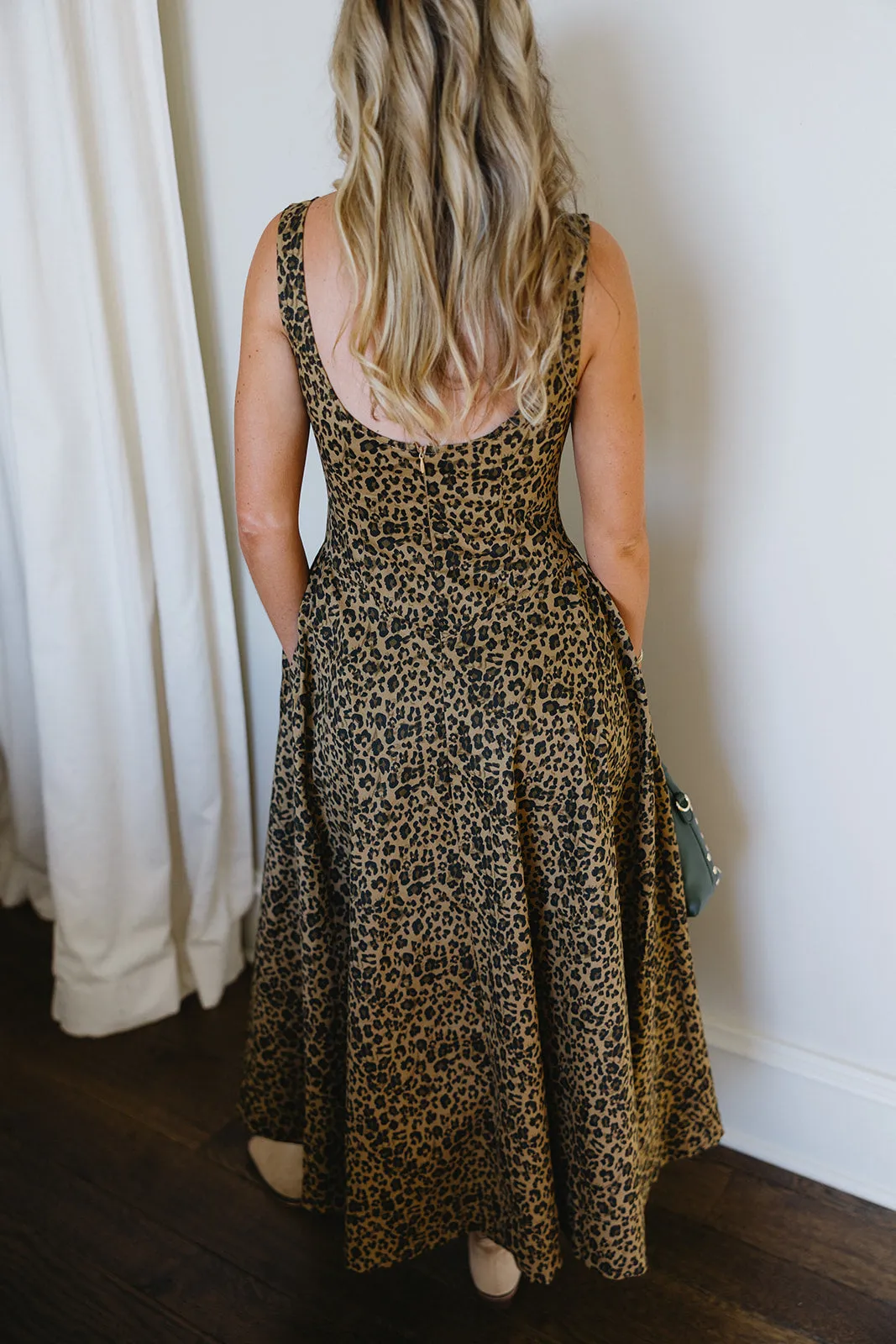 Brett Midi Dress - Leopard