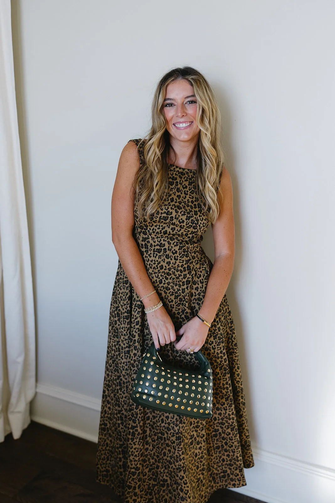 Brett Midi Dress - Leopard
