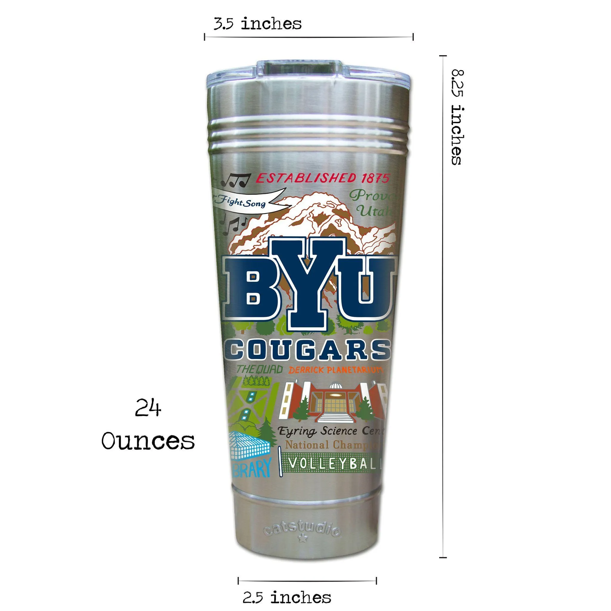 Brigham Young University Collegiate Thermal Tumbler