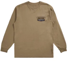 Brixton Regal Long Sleeve T-Shirt - Tiger's Eye/Brown/Navy