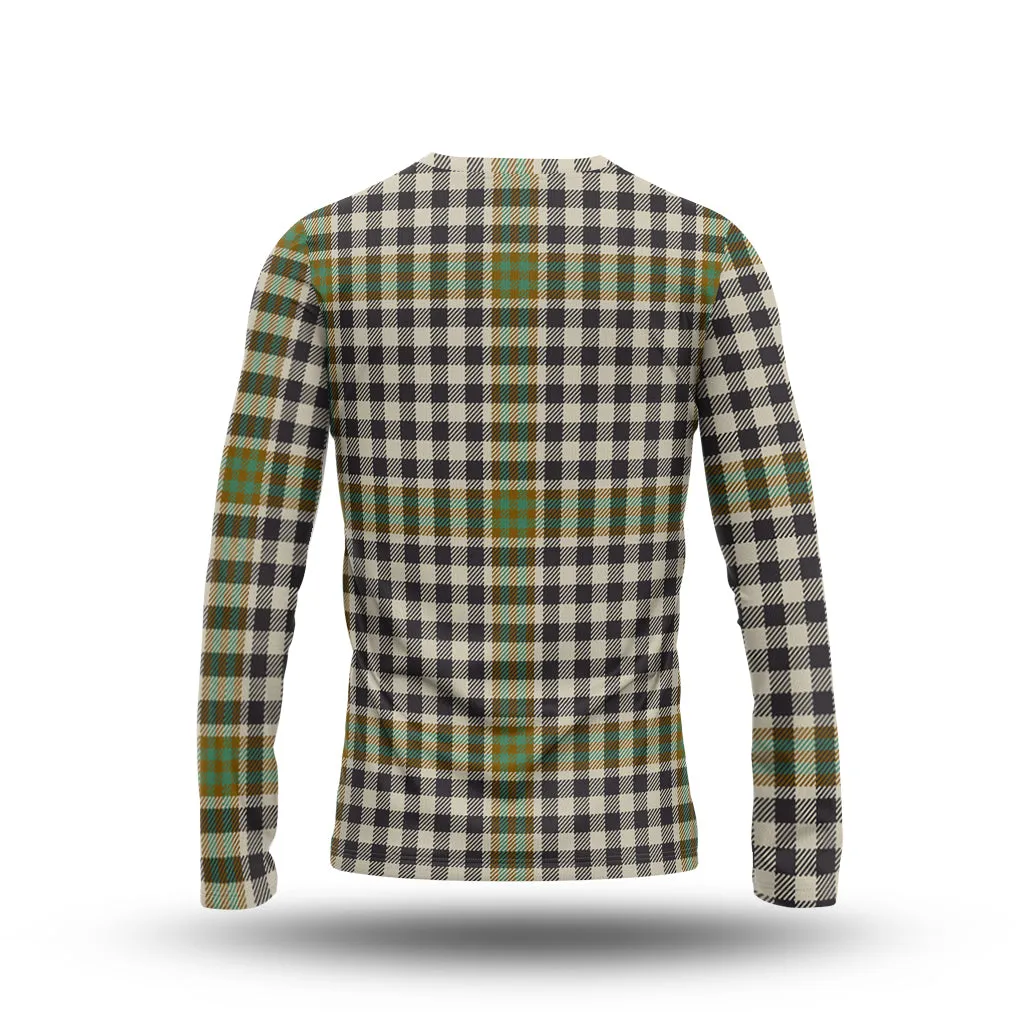 Burns Check Tartan Long Sleeve T-Shirt with Family Crest