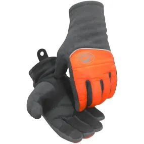 Caiman 2385-3 Hi-Vis Fleece Glove with Micro-Dot Patch Grip and Thermal Lining - Touchscreen Compatible