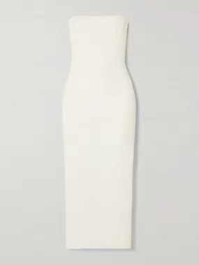 Callan strapless crepe midi dress
