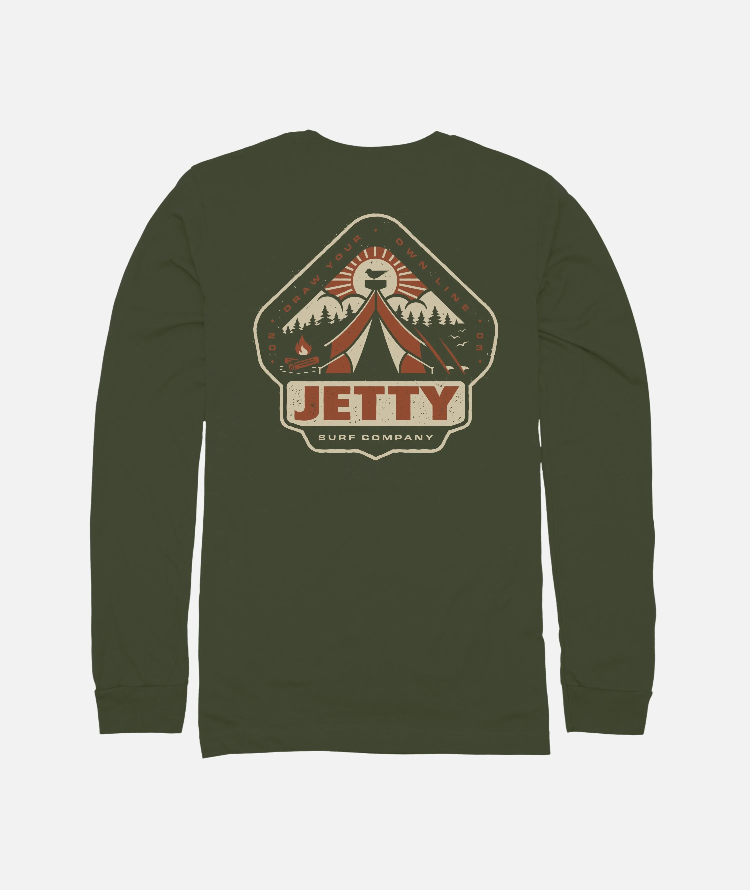 Camper LS Tee - Military Green